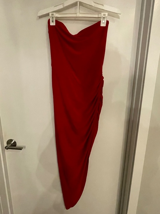 Revolve Norma Kamali Side Drape Gown - Picture 3 of 4